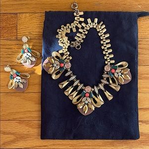 J.Crew necklace and earrings set